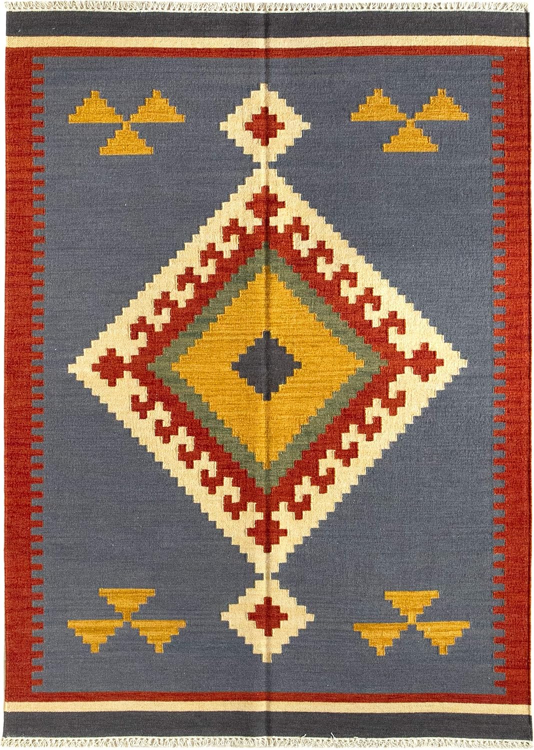 Tapis Kilim Lori Oriental Design - 100% Laine - Kilim tricoté Main - Couloir, Salon, Chambre, Salon, Entrée… (D1, 230x160 cm) 160 x 230 cm (Rectangulaire) D1