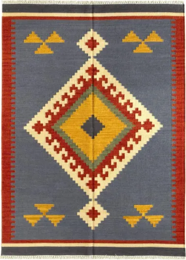 Tapis Kilim Lori Oriental Design - 100% Laine - Kilim tricoté Main - Couloir, Salon, Chambre, Salon, Entrée… (D1, 230x160 cm) 160 x 230 cm (Rectangulaire) D1