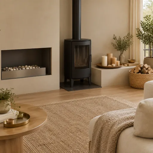 Installer un coin feu décoratif : cheminée bioéthanol, poêle d'appoint ou simple composition de bougies