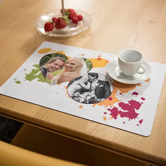 Petit sous main de bureau personnalisé avec une photo – Grand tapis de souris rectangle avec photo à imprimer – Sous main de bureau personnalisable