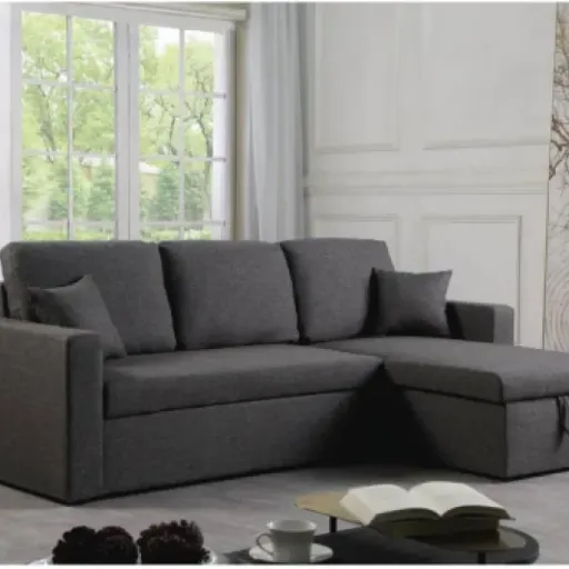 Test Canapé d'angle Convertible Alain : un petit angle pratique pour salon compact