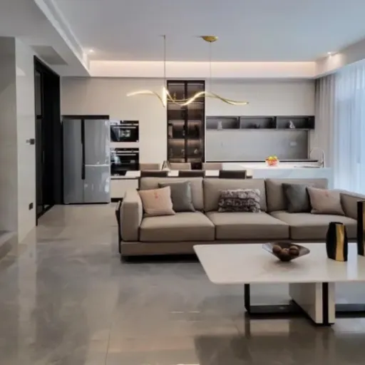 Test Lampe à Suspension LED Créative Moderne 120 cm : une grande barre lumineuse qui fait le job au-dessus de la table