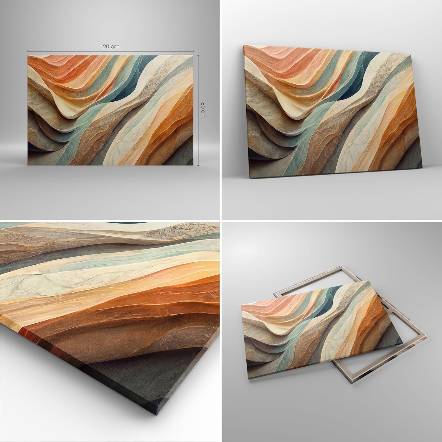 Deco Cadre Décoration Salon Texture Modèle Brillant Moderne Impression sur Toile 120x80cm Image Tableau Decoration Murale Chambre Horizontal Art Wall Grand Tableaux Decoratifs Muraux AA120x80-5696 120L x 80l cm