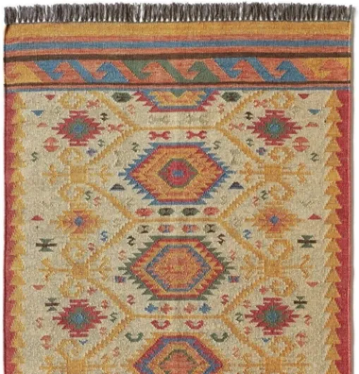 Tapis naturel tissé à la main en laine de jute vintage (110 × 160 cm) 110 x 160 cm (Rectangulaire)