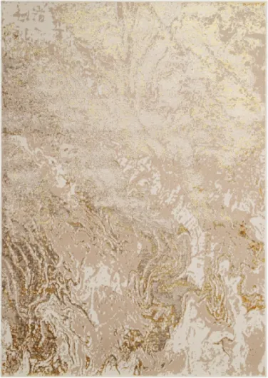 Crystal Tapis Poils Courts Moderne Or Beige Motif Abstrait Effet 3D Brillant Doux Tapis Salon Chambre Adulte Salle à Manger Oeko-TEX 200 x 300 cm 200 x 300 cm Or Beige