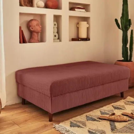 Test Lisa Design Rune : le gros pouf en velours côtelé qui complète bien un canapé