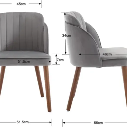 Test Lot de 2 chaises DAYALANE en velours : les chaises scandinaves qui font le job sans ruiner le salon