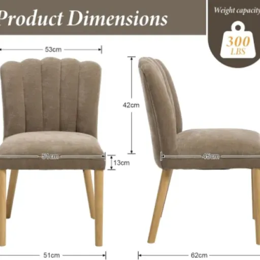 Test DAYALANE Lot de 2 chaises scandinaves : confort correct et look sympa sans exploser le budget
