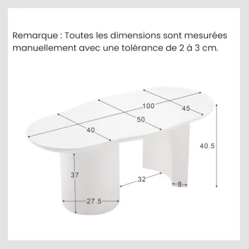 Test OKMYHOME Table Basse 100 cm : une table design blanche qui fait le job sans chichi