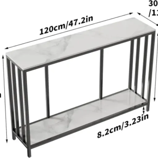 Test FATIVO Console Meuble en Marbre 120 cm : la petite table qui habille bien l’entrée sans prendre toute la place
