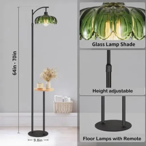 Test KZT Lampadaire Vintage avec Étagères : une lampe 2-en-1 pratique pour salon ou coin lecture