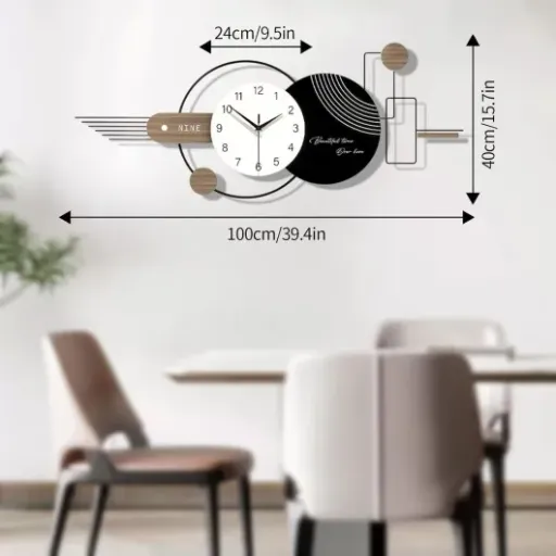 Test Grande Horloge Murale GSWBO : une grosse déco murale qui change vraiment la pièce