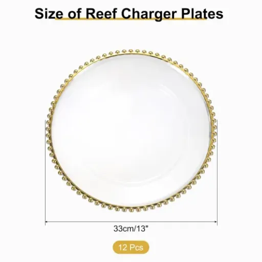 Test sourcing map assiettes de présentation 33 cm : des sets de table dorés qui font le job pour les grandes tables