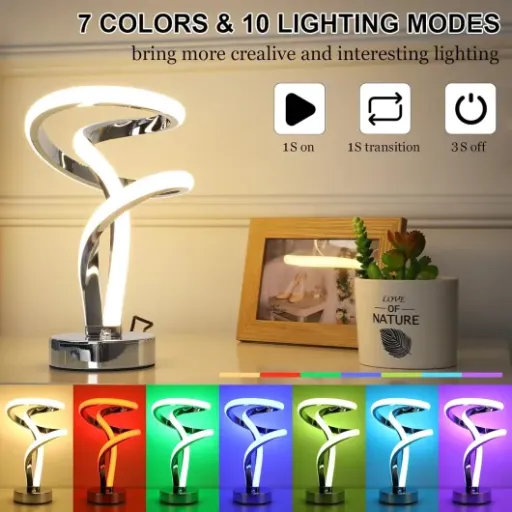 Test Lightess Lampe de Chevet Spirale : une petite lampe d’ambiance qui fait le job sans prise de tête