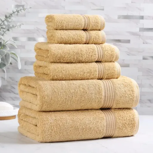 Test Superior Lot de 6 Serviettes de Bain : du coton égyptien correct qui fait le job sans chichi