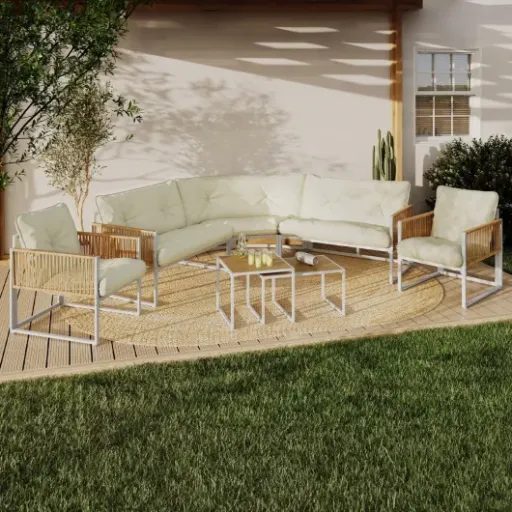Test Salon de Jardin Bas Rio IDMarket : un grand salon d’angle qui fait le job sans trop en faire