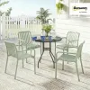 Test Outsunny Lot de 4 Chaises de Jardin : les fauteuils en plastique qui font le job sans se prendre la tête