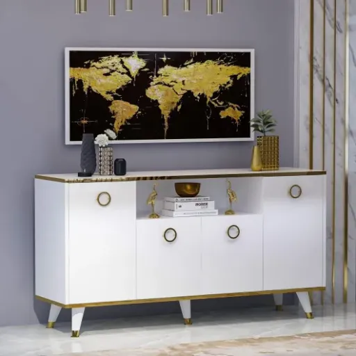 Test HOMIDEA Sophia Commode : un buffet pas parfait mais pratique pour gagner du rangement