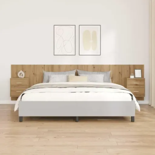 Test vidaXL Tête de lit avec armoire 3 pcs : du rangement mural malin pour petite chambre