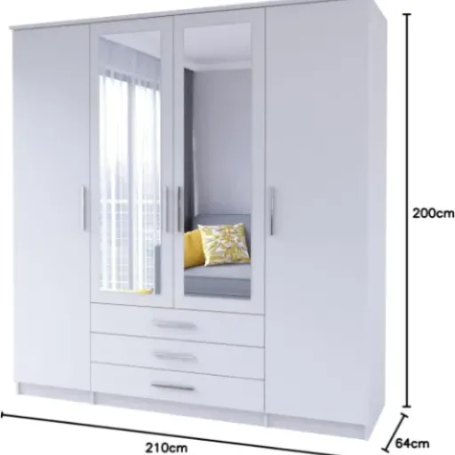 Test Szantal Armoire à Portes Coulissantes 4D : grosse capacité à prix contenu, mais finitions à surveiller