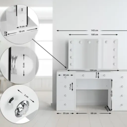 Test CLP Coiffeuse Tiline : une coiffeuse LED complète, mais pas sans défauts