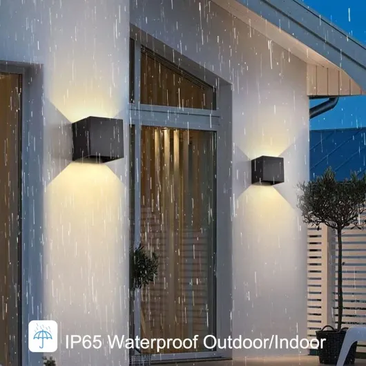 CANMEIJIA 4 Pièces Applique Murale Exterieur Interieur LED, Lampe Exterieur Murale 12W Moderne Noir IP65 Lampe Murale Extérieures 3000K Réglage de l'angle d'éclairage pour Couloir Chambre 4p-3000k-noir