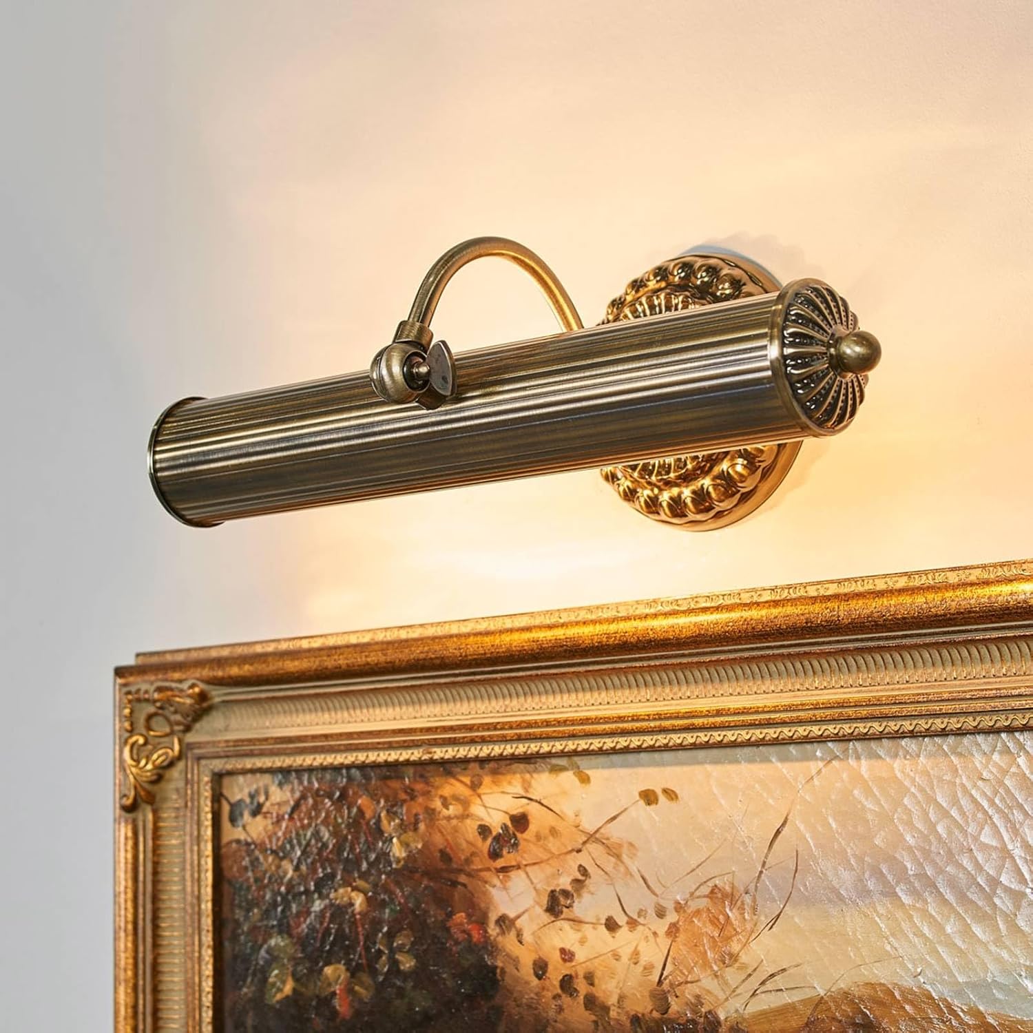 Applique Murale Joely à intensité variable (Antique, Classic) en Bronze Métal e - a - pour Salon & Salle manger (à 2 lampes E14) Lampe Eclairage Luminaire Mural