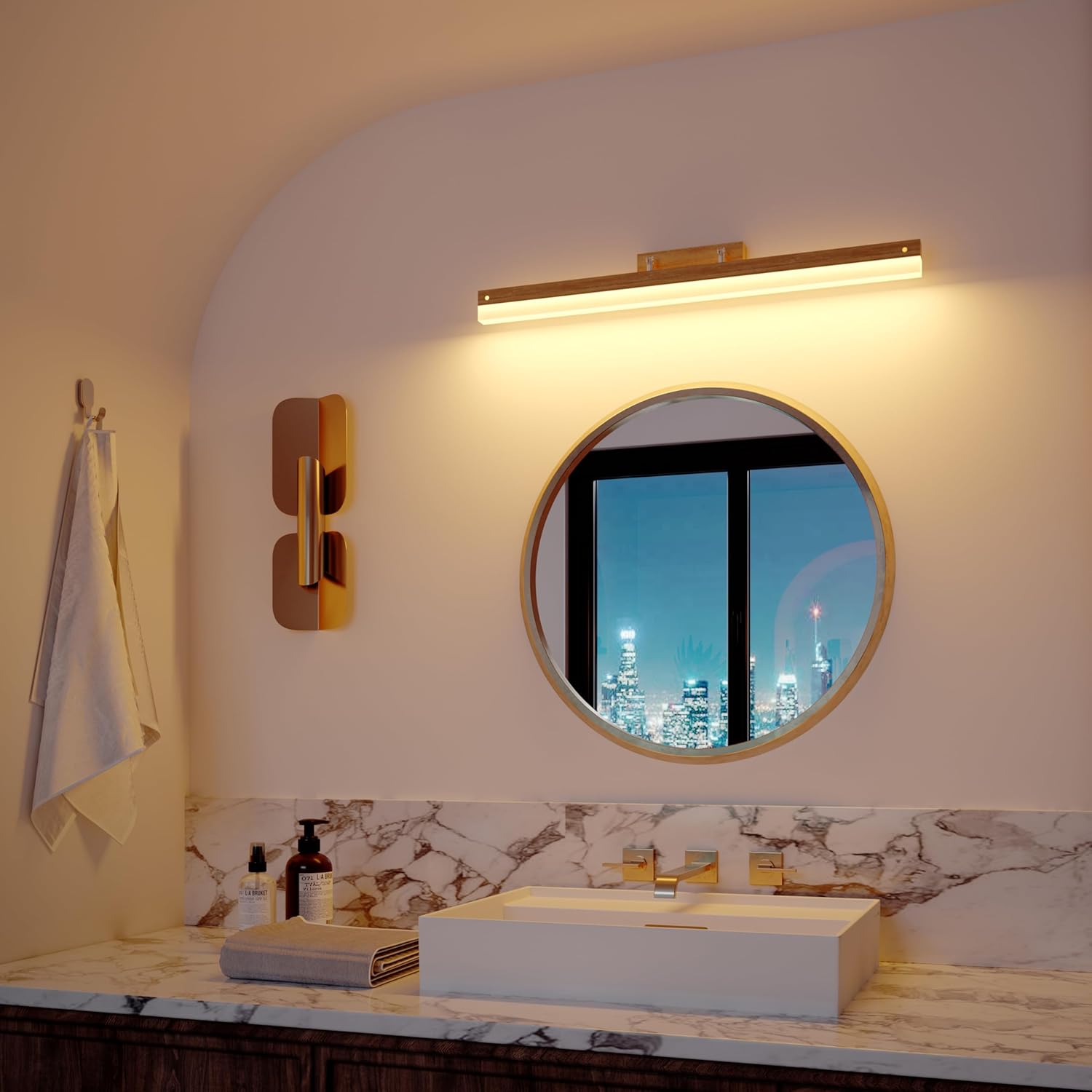 Lampe miroir salle de bain (Applique murale LED)