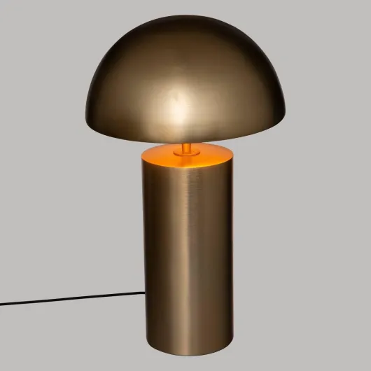 Atmosphera - Lampe Champi en Acier - Doré - H 50cm - Secteur - Douille E27 - Style Rétro et Design - Idéale Chambre, Salon, Bureau - 40W Max Doré 50 cm