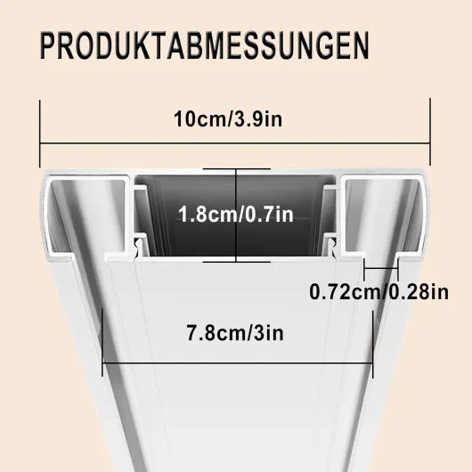 Rail Rideau Plafond Double, Tringle à Rideaux Silencieuse à Rails à Double Rangée, Double Rails de Rideaux Rideau Rai Plafond, pour Salon, Chambre à Coucher (Blanc, 230cm) Blanc 230cm