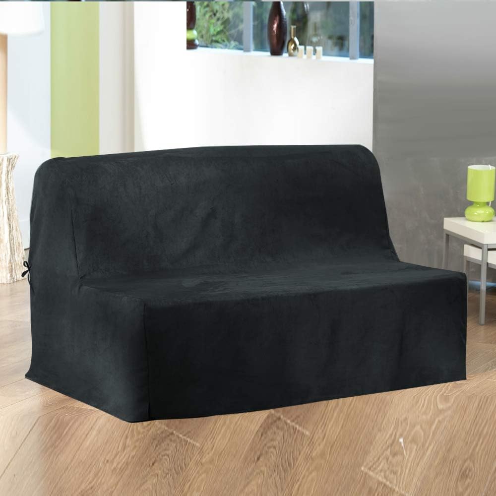 Housse matelassée pour Banquette BZ 140，Taille 120 Ã 200 x 140cm (Anthracite)