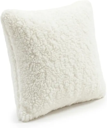 Lot De 2 Coussins Décoratifs pour Enfant Et Housse Teddy Chambre Enfant, Crème,2 Oreillers Crème 2 Oreillers