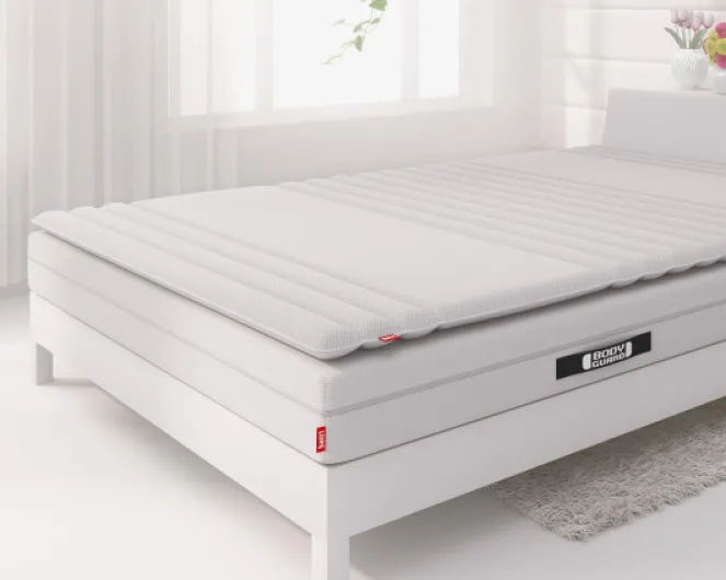 Surmatelas BODYGUARD® - 160x200 cm - 2 Personnes - Mousse Haute Résilience Souple - Respirant - Zones de Couchage - 4 cm d'épaisseur - Certifié Oeko TEX 160 x 200 cm