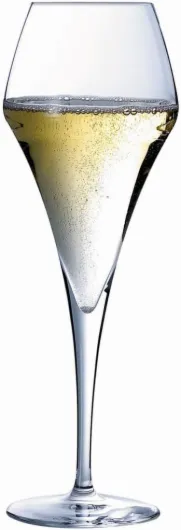 Flûte à champagne - Lot de 6 - Lys - Krysta, Contenance 21 cl, Dimensions : H21.1 x L7.7 x Diamètre buvant 4.9 cm - Transparent 6 flûtes