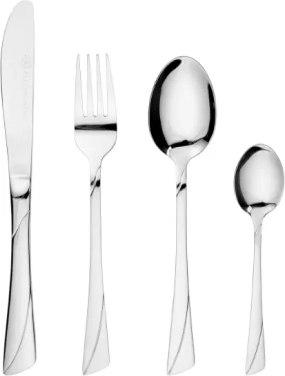 KARL HAUSMANN Service de Table 12 Personnes, 72 Pièces en Acier Inoxydable - Coffret Set de Couverts avec Valise et Organiseur, Ménagère avec Couteaux Fourchettes Cuillères + Service, Poli Brillant