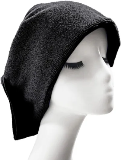 12 Serviettes en Microfibres - séchage des Cheveux - qualité Professionnelle/Salon de Coiffure - sèche Rapidement/ne Peluche Pas - Noir - 40,6 x 73,7 m