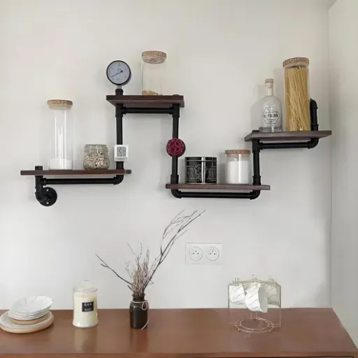 Test Étagère murale industrielle vintage SCGSJZH : déco sympa, qualité qui divise