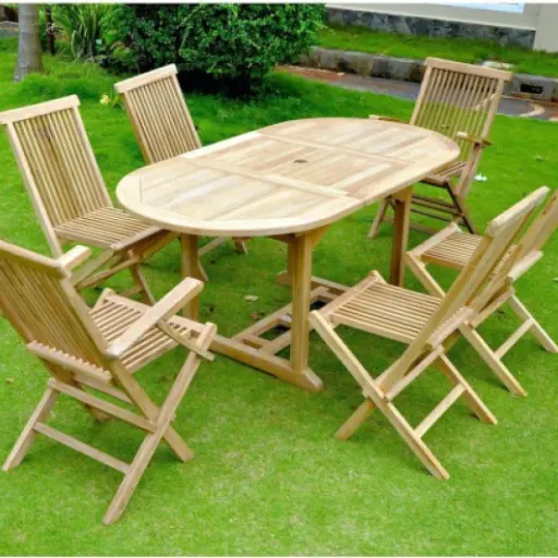 Test CONCEPT USINE KAJANG : un salon de jardin en teck qui fait le job, avec quelques réserves