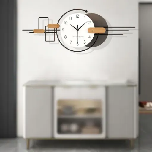 Test Grande Horloge Murale GSWBO 102 cm : une grosse horloge déco qui fait le job sans bruit