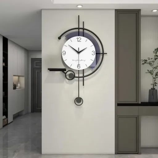 Test Moderne Minimaliste Horloge Murale : une grosse horloge déco qui fait le job sans tic-tac