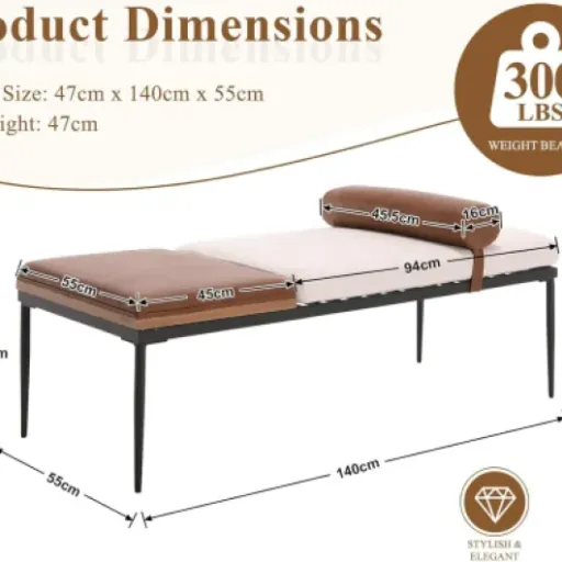 Test Ya-Home Banc de Lit Moderne : le banc 2-en-1 qui fait le job au pied du lit
