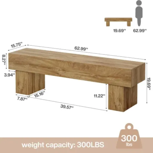 Test Tribesigns Banc d'entrée 160 cm : un grand banc simple qui fait le job sans prise de tête