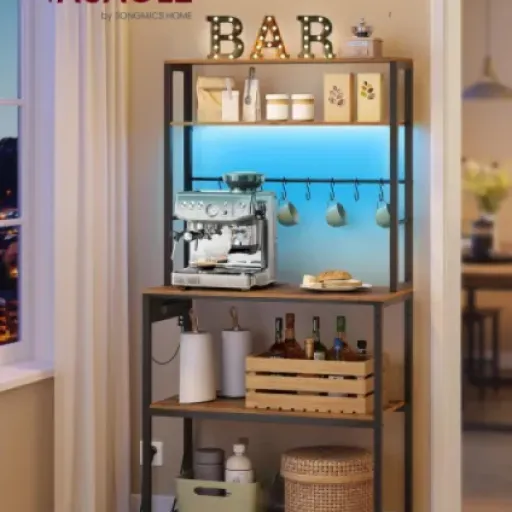 Test VASAGLE Étagère de Cuisine avec LED : le meuble pratique qui remet un peu d’ordre sur le plan de travail
