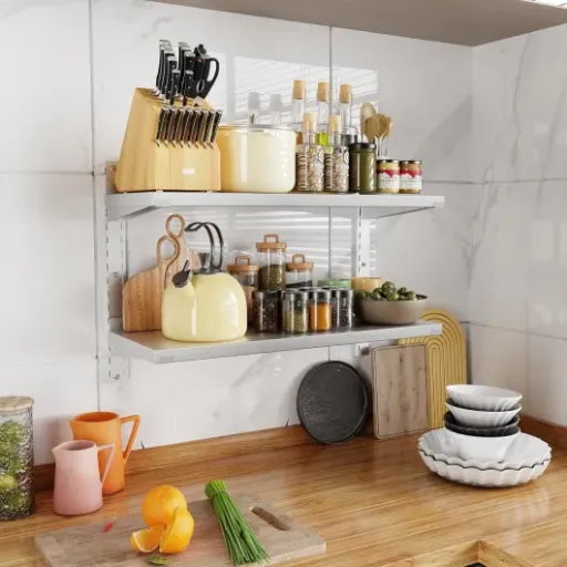 Test TAIMIKO Étagère Murale 2 Plateaux : du rangement costaud pour la cuisine (et pas que)