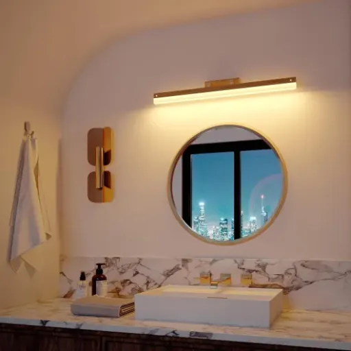 Test Lampe miroir salle de bain EGSO : l’applique bois/LED qui fait le job sans chichi