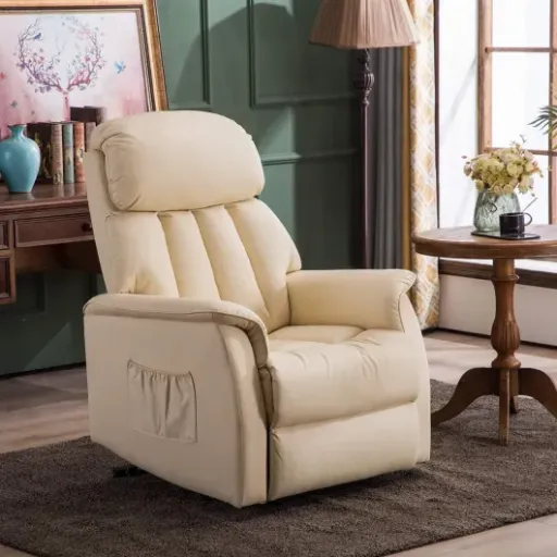 Test MCombo Fauteuil de Relaxation électrique 7299 : le fauteuil qui facilite vraiment le lever sans prendre toute la place