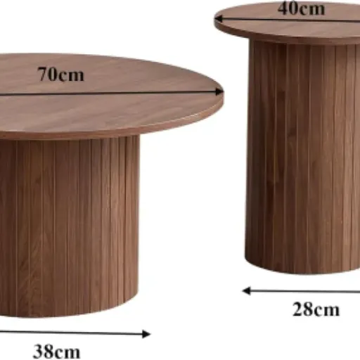 Test Ensemble de 2 Tables Basses Rondes Gigognes DEYARNA HOME : jolies, pratiques… mais pas parfaites