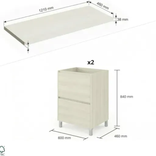 Test SANIVERRE LISBONA 120 cm : le meuble double vasque qui fait le job sans chichis