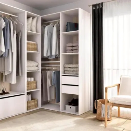 Test PEGANE Armoire d'angle : un gros dressing qui fait le job si vous avez la place