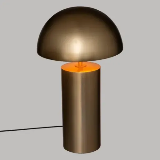 Test Atmosphera Lampe Champi 50 cm : une lampe déco dorée qui fait le job sans trop en faire
